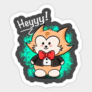 Cat in Tux Sticker